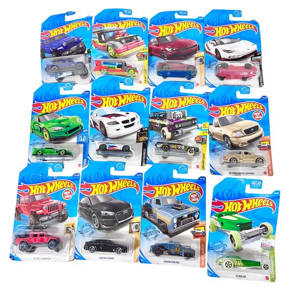 Hot Wheels Carded Lot Of 12 Various Years No Duplicates Toy Cars New (S) - Picture 1 of 7